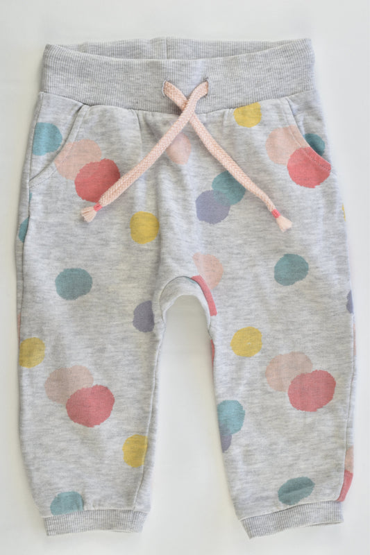 H&M Size 0 (74 cm) Dotted Track Pants