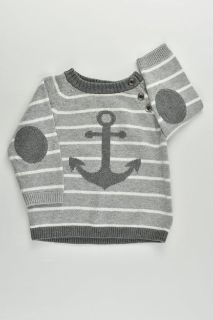 H&M Size 00 (68 cm) Anchor Knitted Jumper
