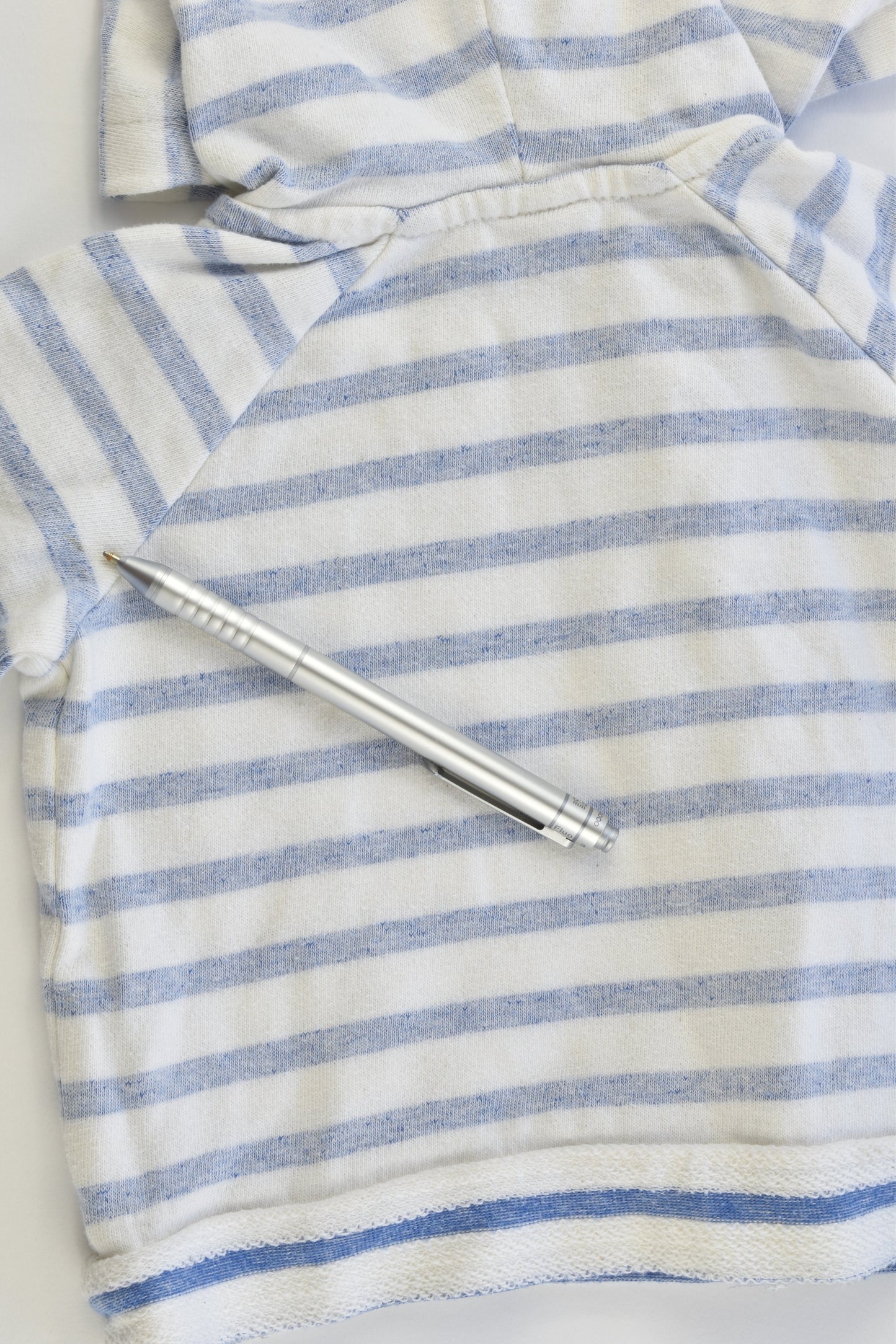 H&M Size 00 (68 cm) Organic Cotton Striped Hooded Jumper