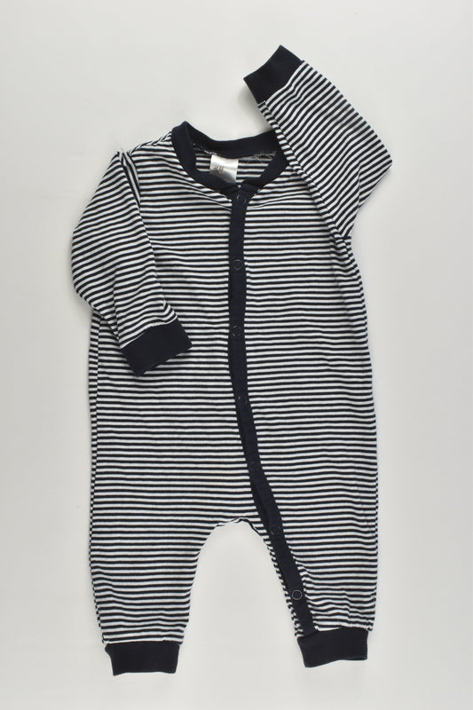 H&M Size 000 (56 cm, 1-2 months) Striped Romper