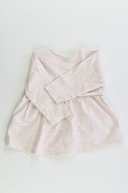 H&M Size 000 (62 cm, 2-4 months) Organic Cotton Dress