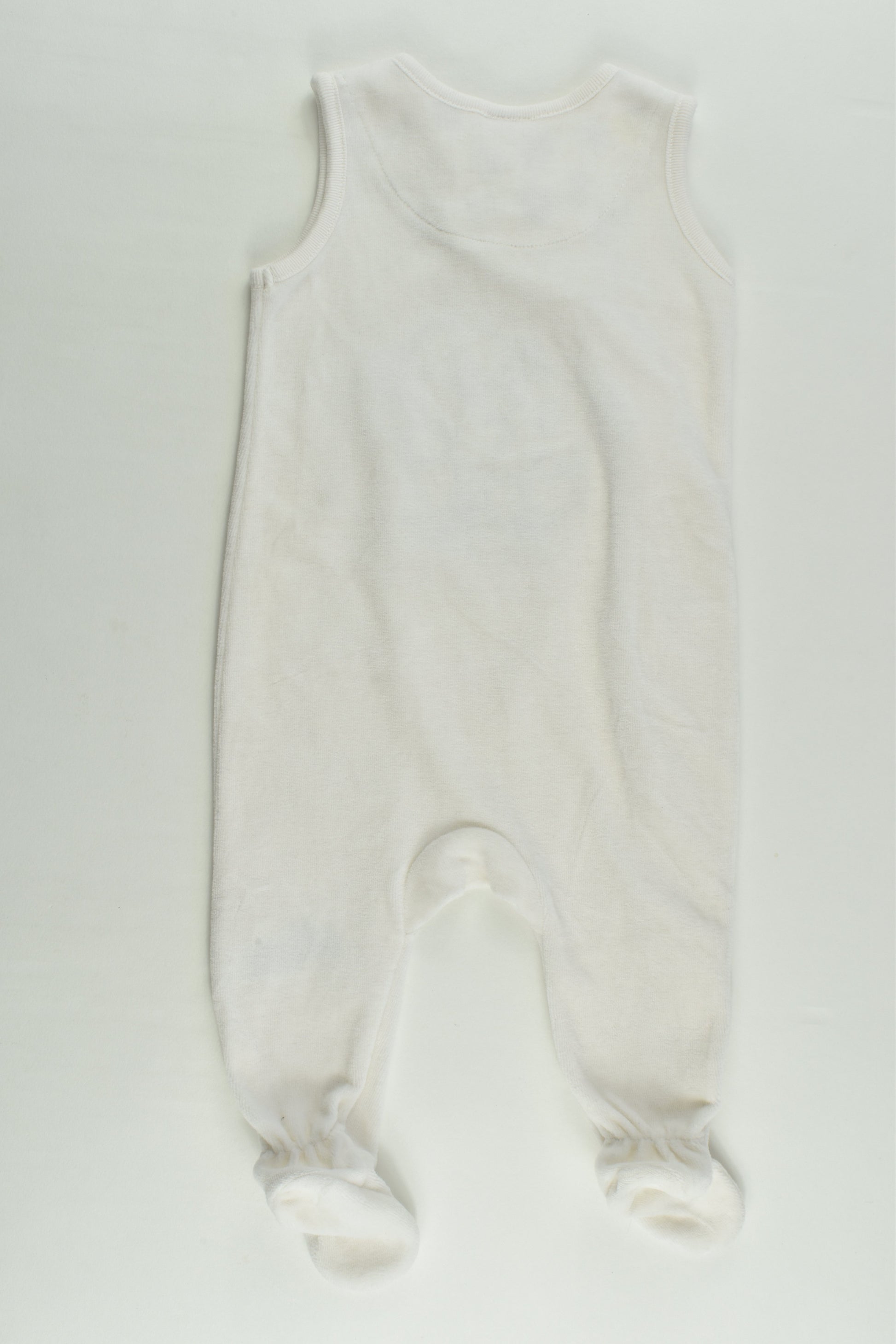 H&M Size 000 (62 cm) 'New To Town' Velour Footed Koala Overalls
