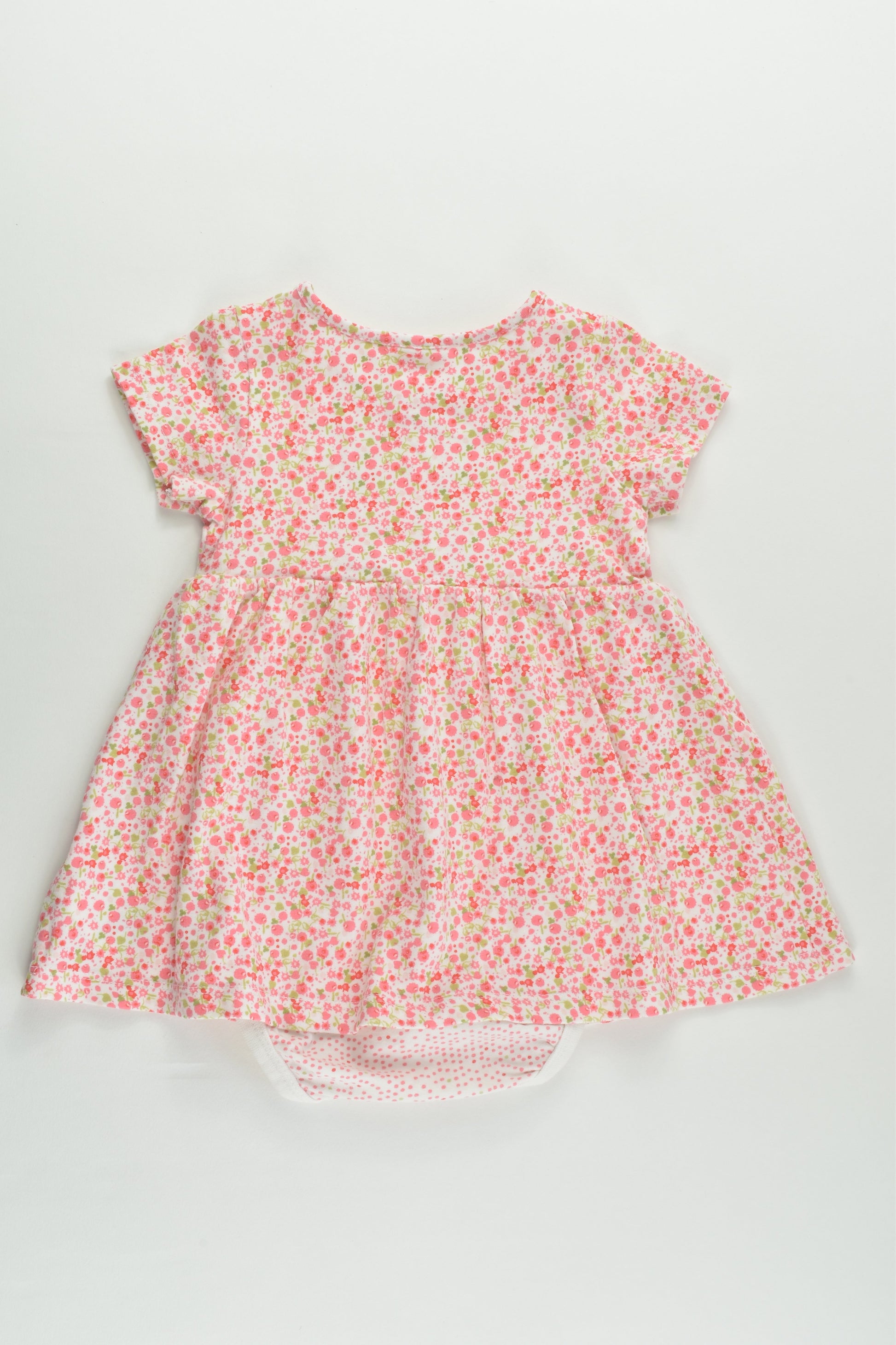 H&M Size 000 (62 cm) Organic Dress with Bodysuit Underneath