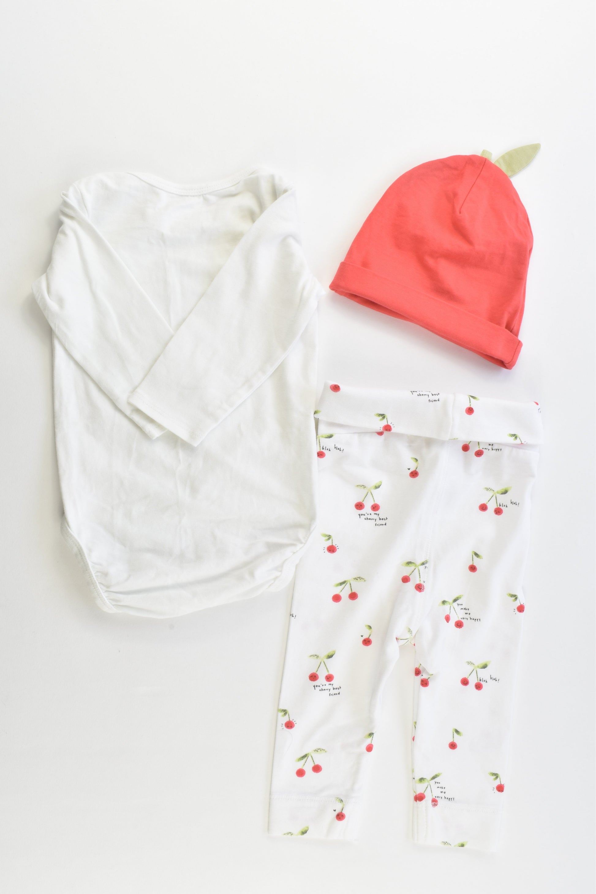 H&M Size 000 (62 cm) 'You Are My Cherry Best Friend' Outfit