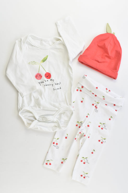 H&M Size 000 (62 cm) 'You Are My Cherry Best Friend' Outfit