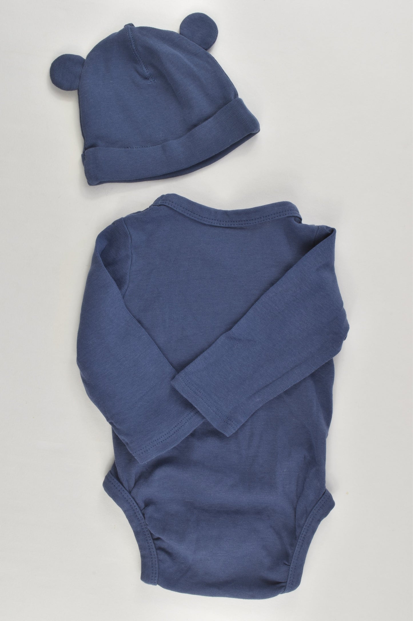 H&M Size 0000 (50 cm) 'Hello Mini' Organic Bodysuit and Beanie