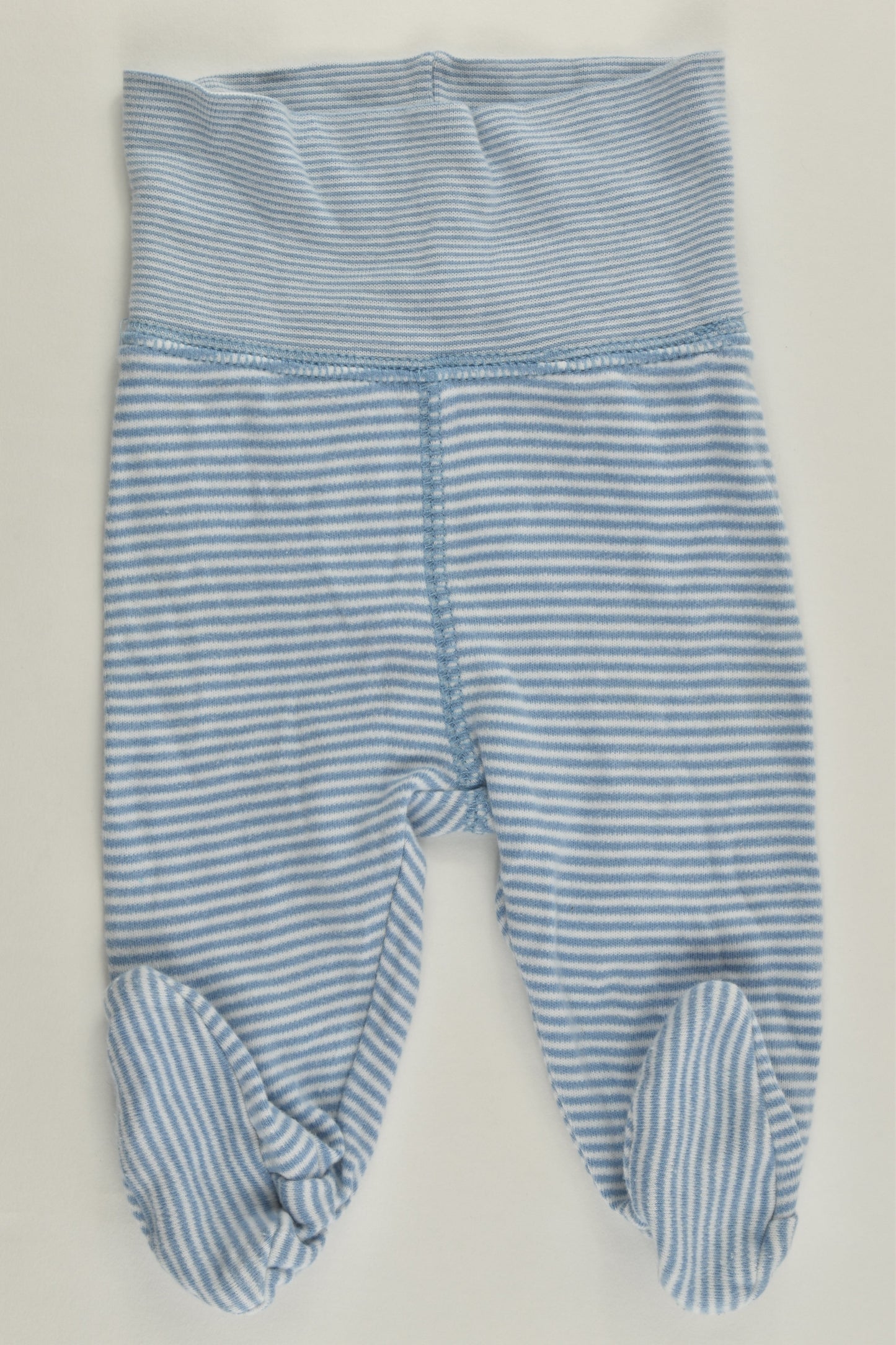 H&M Size 0000 (50 cm) Striped 'New Arrival' Footed Pants