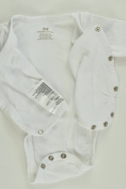 H&M Size 0000 (50 cm) White and Grey Organic Outfit