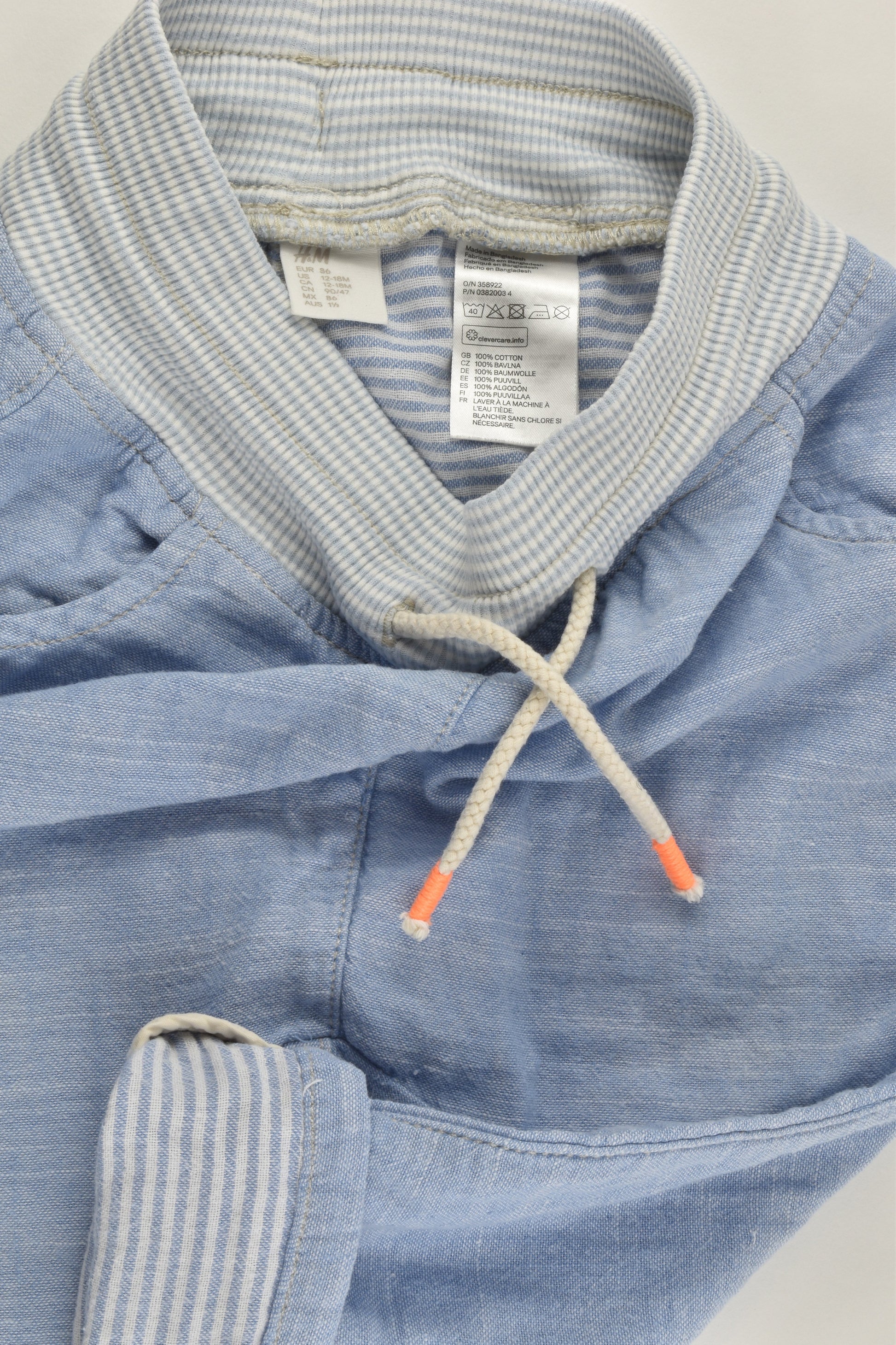 H&M Size 1 (12-18 months, 86 cm) Linen-feel Pants