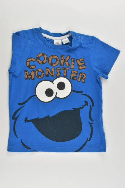 H&M Size 1 (12-18 months) 'Cookie Monster' T-shirt