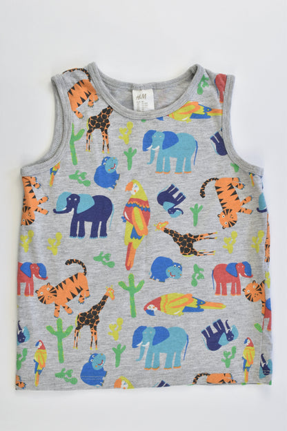 H&M Size 1-2 (86 cm) Colorful Animals Tank Top