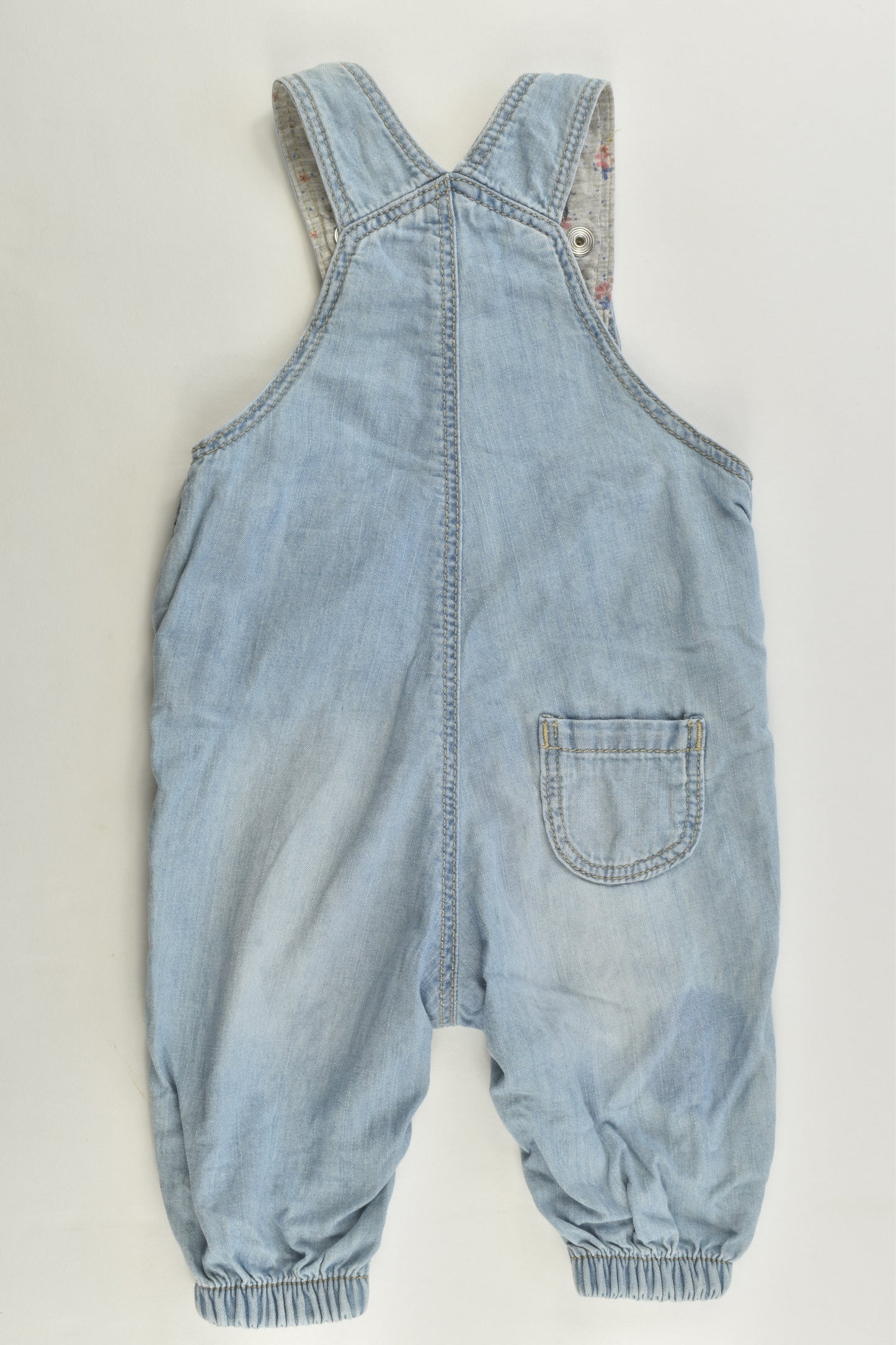 H&M Size 1-2 months /56 cm) Soft Denim Overalls