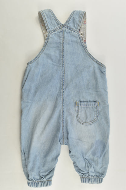 H&M Size 1-2 months /56 cm) Soft Denim Overalls
