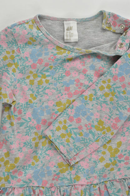 H&M Size 1 (86 cm, 12-18 months) Floral Dress