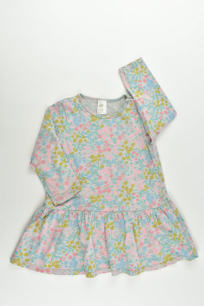 H&M Size 1 (86 cm, 12-18 months) Floral Dress