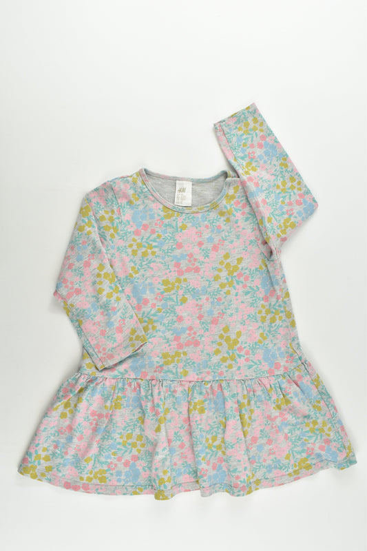 H&M Size 1 (86 cm, 12-18 months) Floral Dress