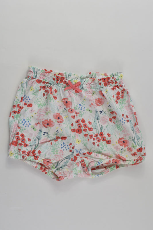 H&M Size 1 (86 cm) Flowers and Butterflies Shorts