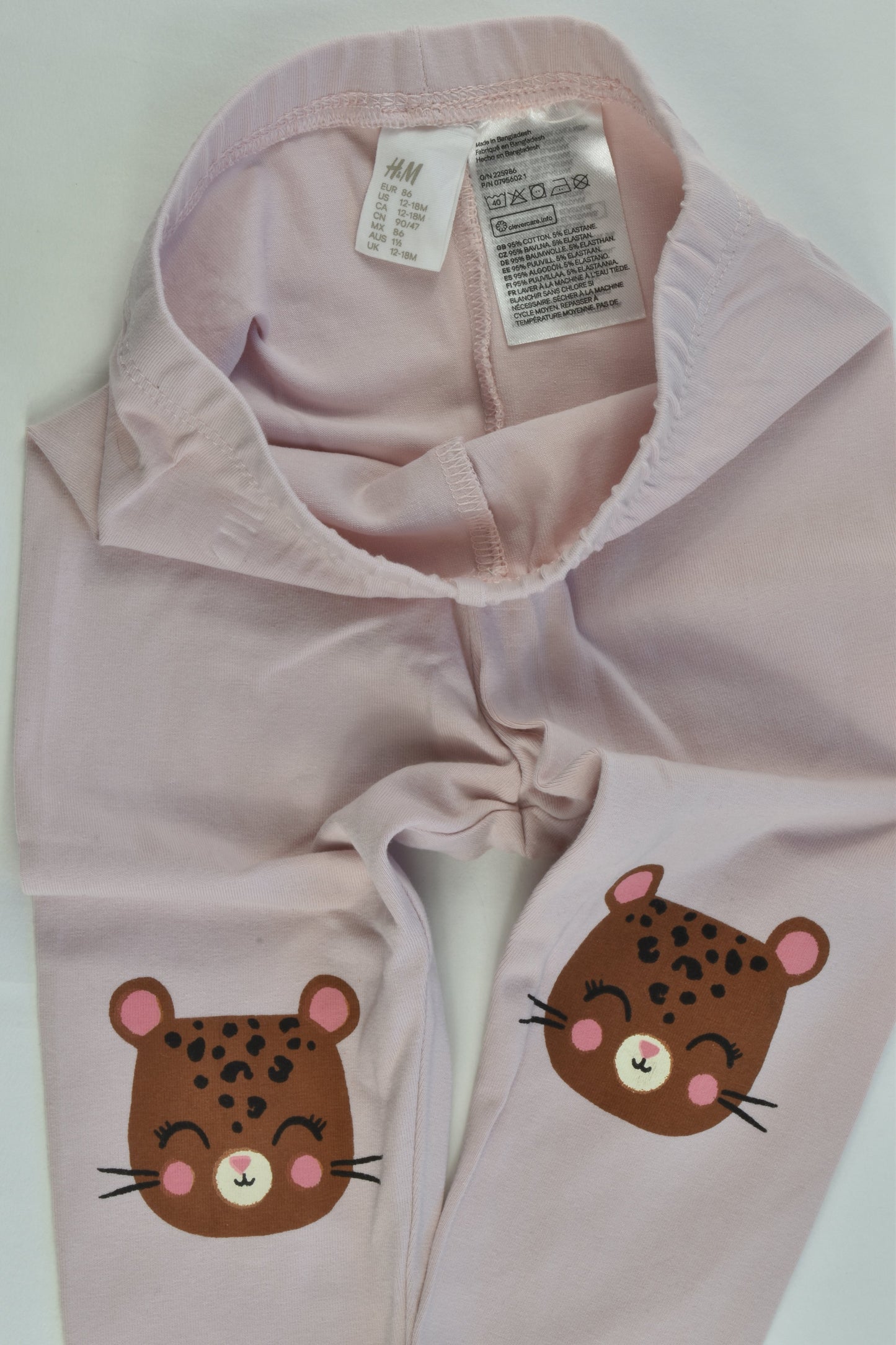 H&M Size 1 (86 cm) Lepard 'I Love My Family' Outfit