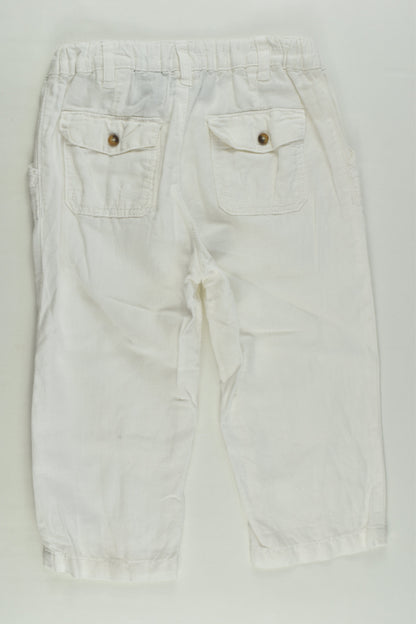 H&M Size 1 (86 cm) Linen/Cotton Pants
