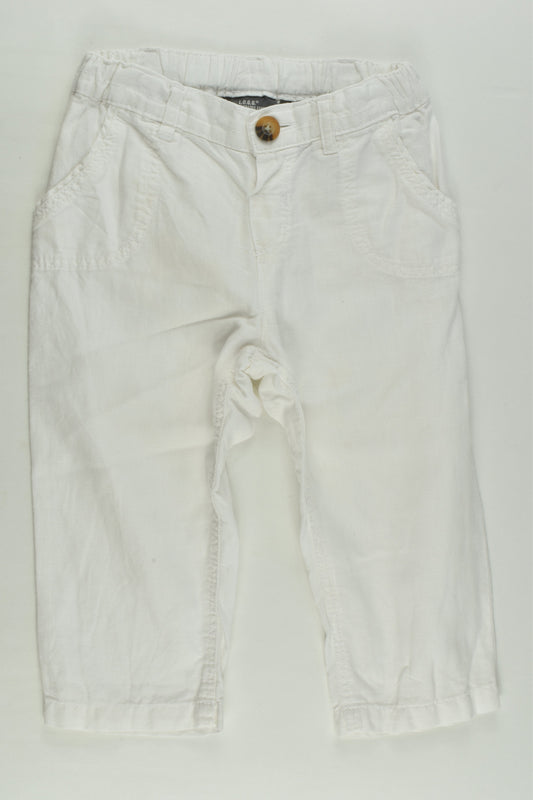 H&M Size 1 (86 cm) Linen/Cotton Pants
