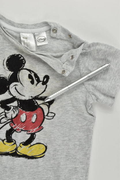 H&M Size 1 (9-12 months, 80 cm) Mickey Mouse T-shirt