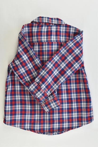 H&M Size 1 Checked Collared Shirt