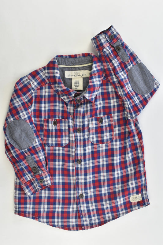 H&M Size 1 Checked Collared Shirt