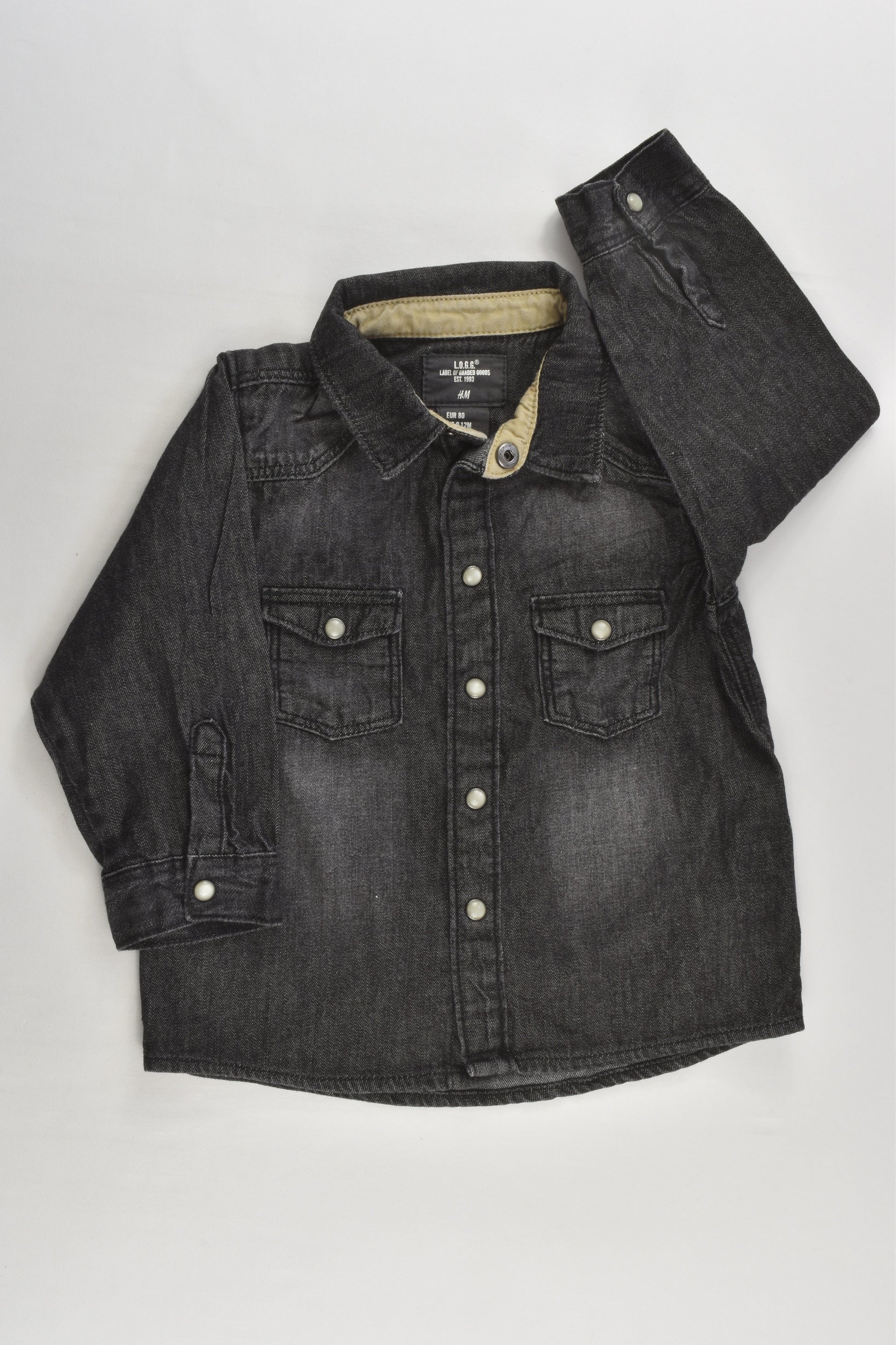 H&M Size 1 Lightweight Denim Shirt