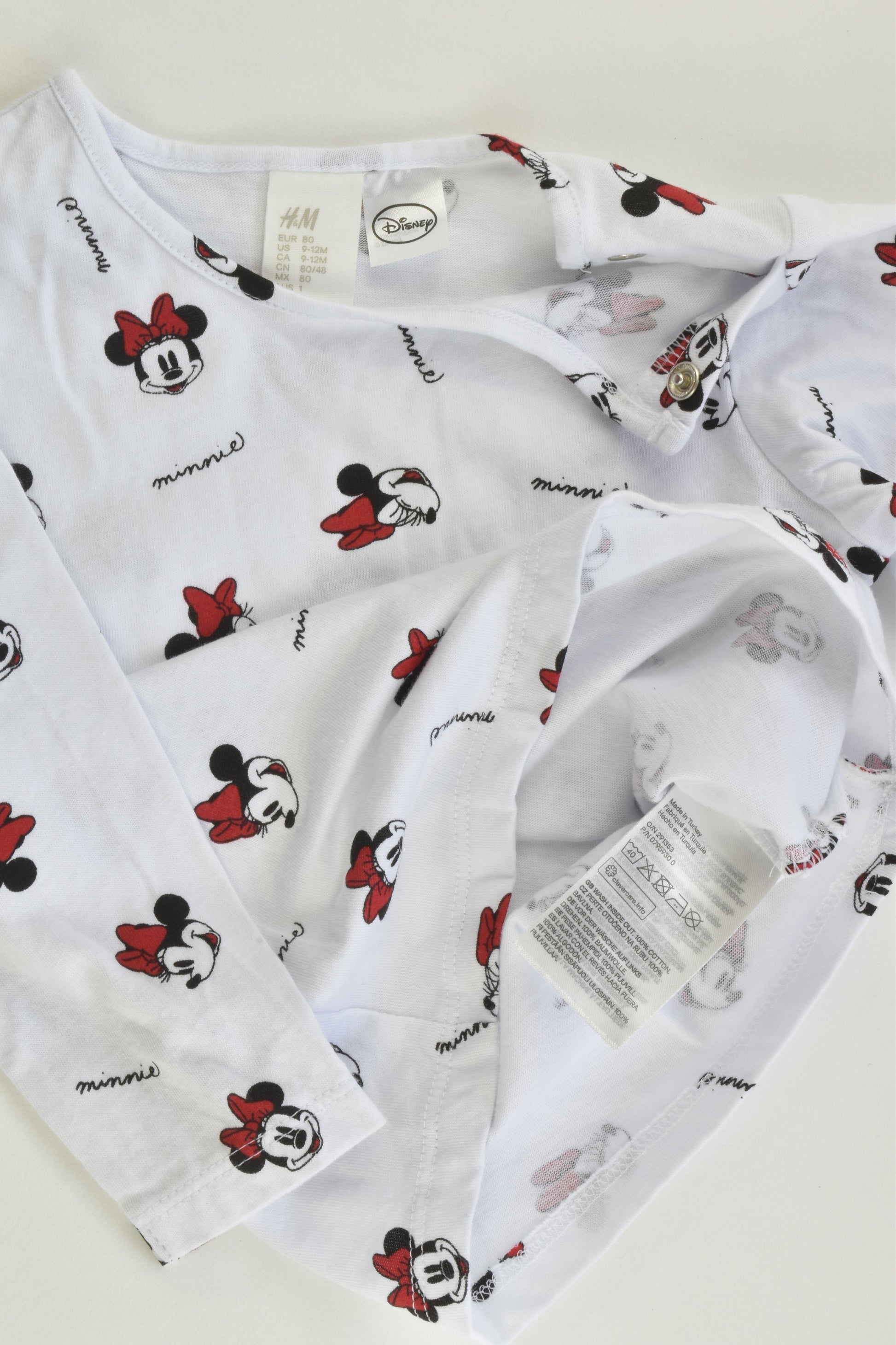 H&M Size 1 Minnie Mouse Outfit