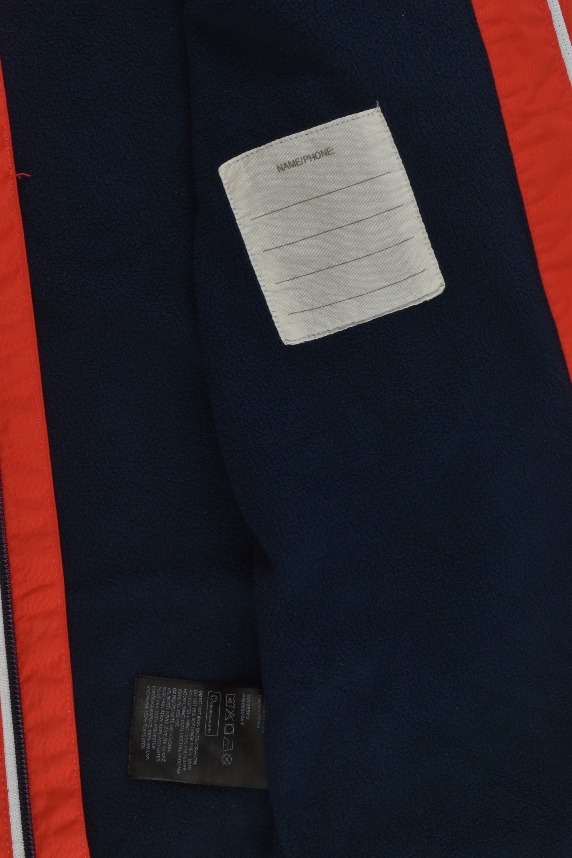 H&M Size 10 (140 cm) Water Repellent Fleece Lined Jacket