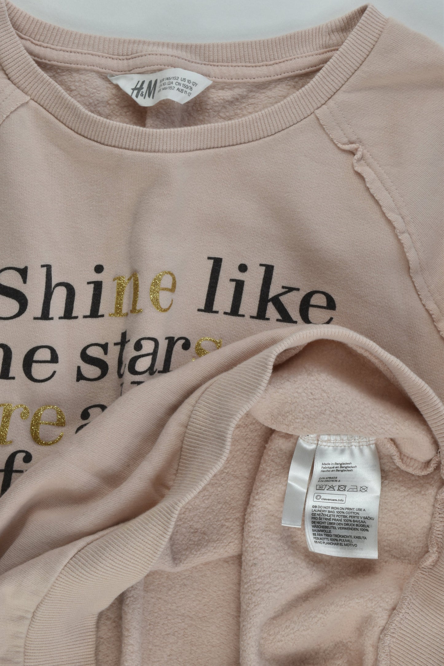 H&M Size 11-12 'Shine Like The Stars' Sweater