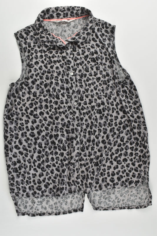 H&M Size 11 (146 cm) Leopard Print Blouse