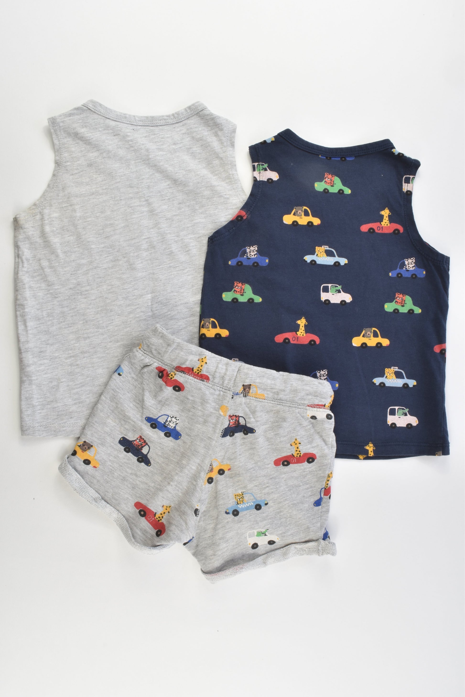 H&M Size 2 (92 cm) Animals and Cars 2 Tank Tops and Shorts