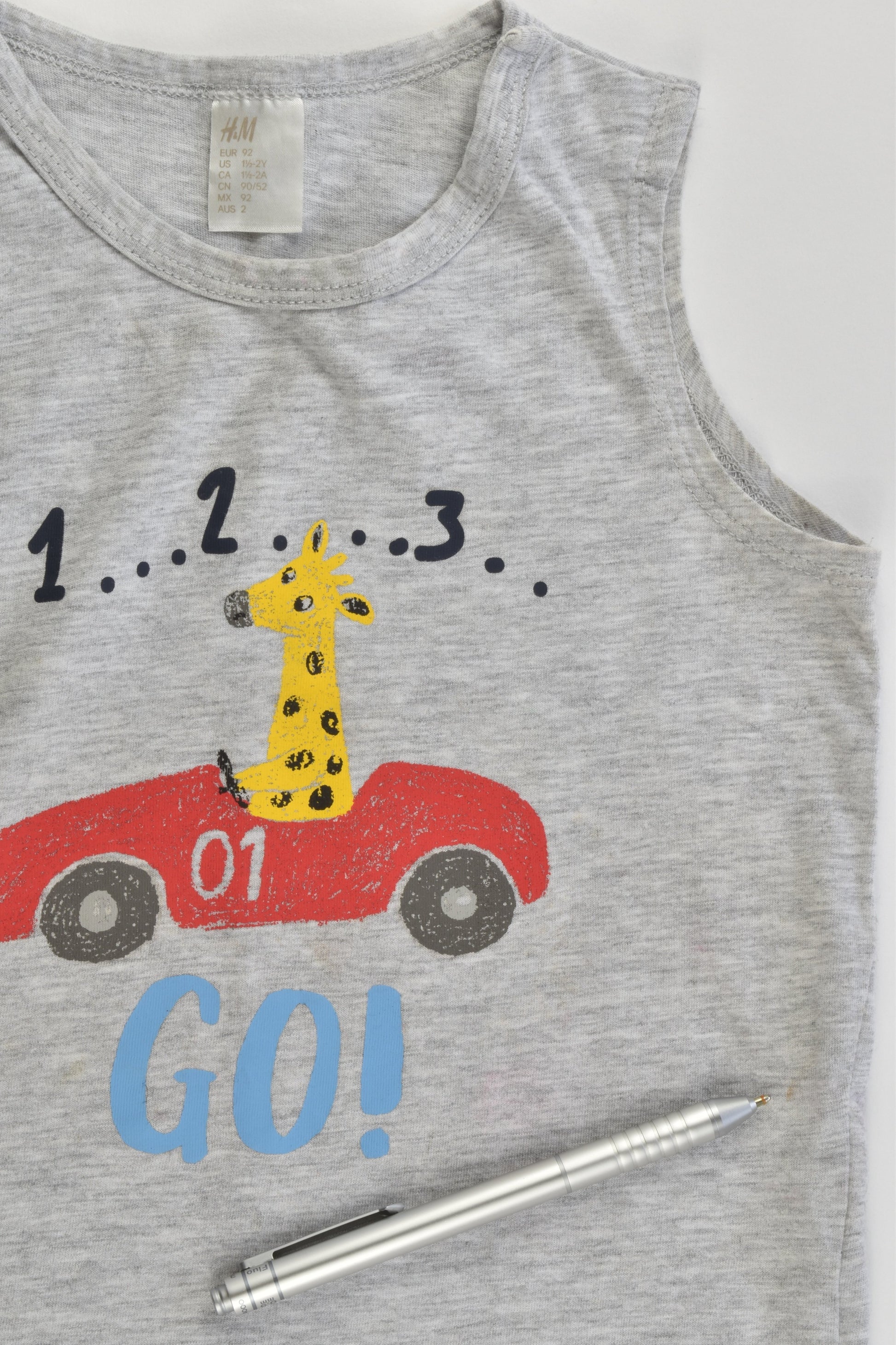 H&M Size 2 (92 cm) Animals and Cars 2 Tank Tops and Shorts