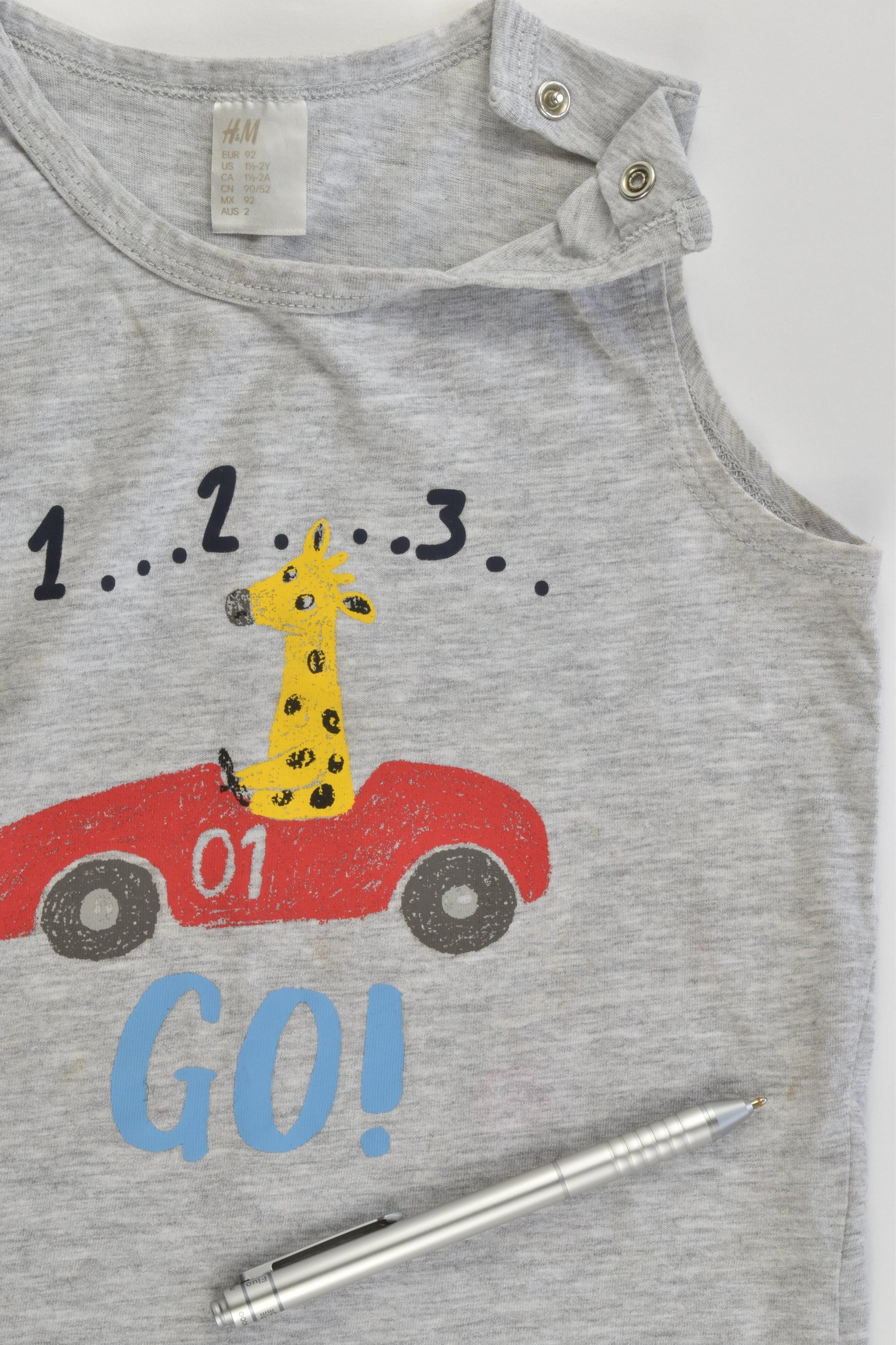 H&M Size 2 (92 cm) Animals and Cars 2 Tank Tops and Shorts