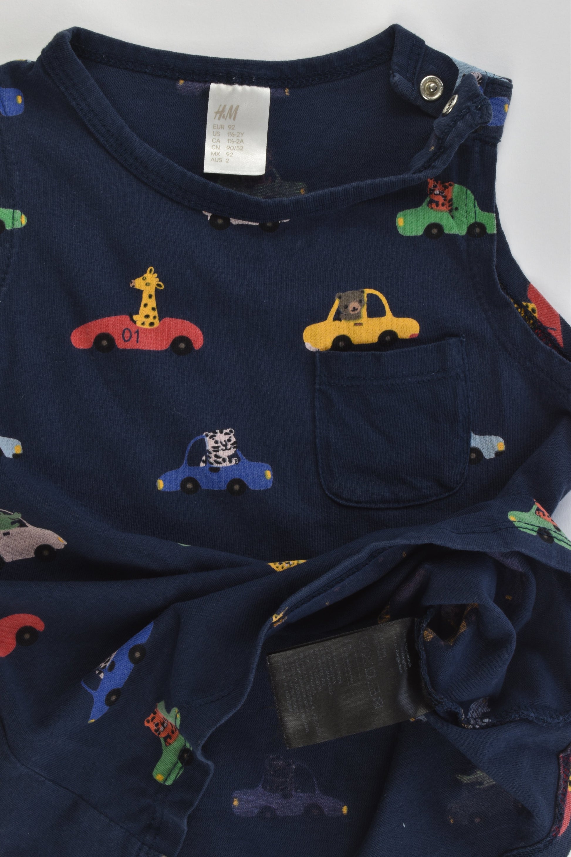 H&M Size 2 (92 cm) Animals and Cars 2 Tank Tops and Shorts
