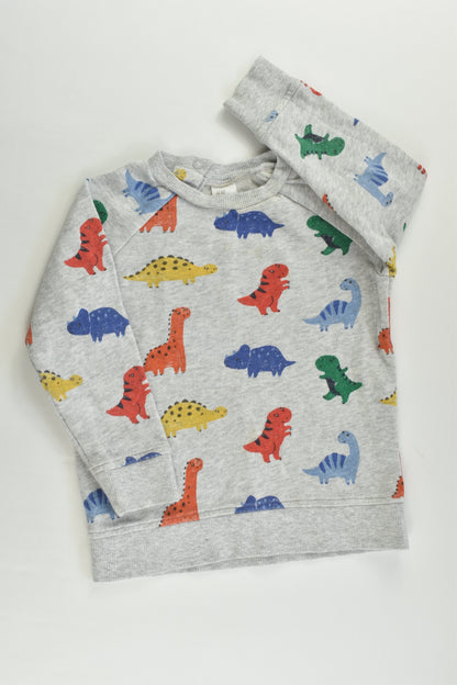 H&M Size 2 (92 cm) Colorful Dinosaurs Sweater