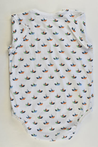 H&M Size 2 (92 cm) Sailboats Bodysuit