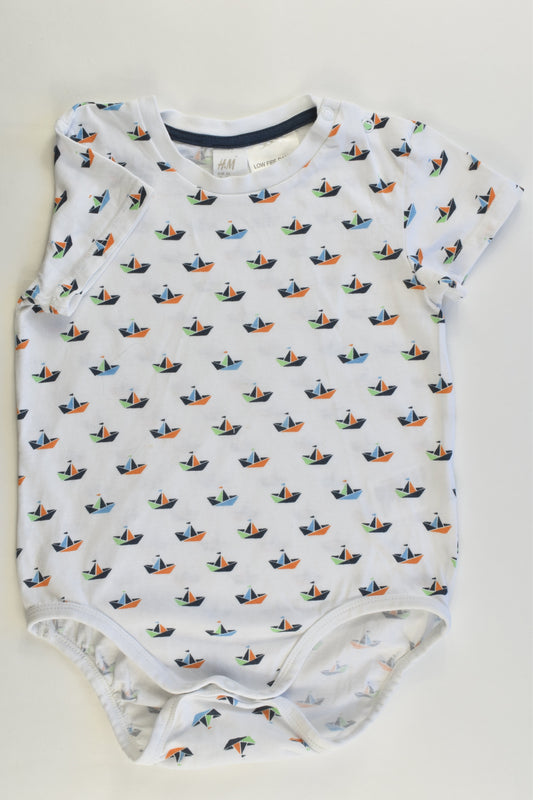 H&M Size 2 (92 cm) Sailboats Bodysuit