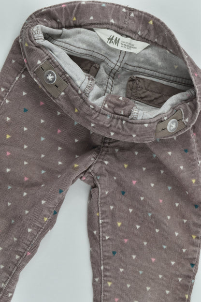 H&M Size 2 (92 cm) Skinny Stretchy Cord Pants