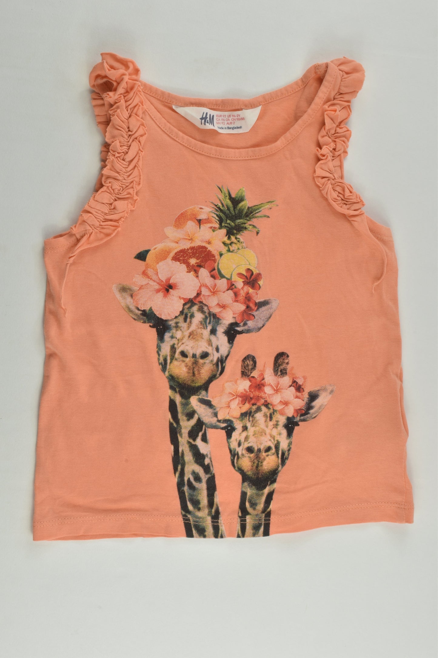 H&M Size 2 Giraffes Tank Top