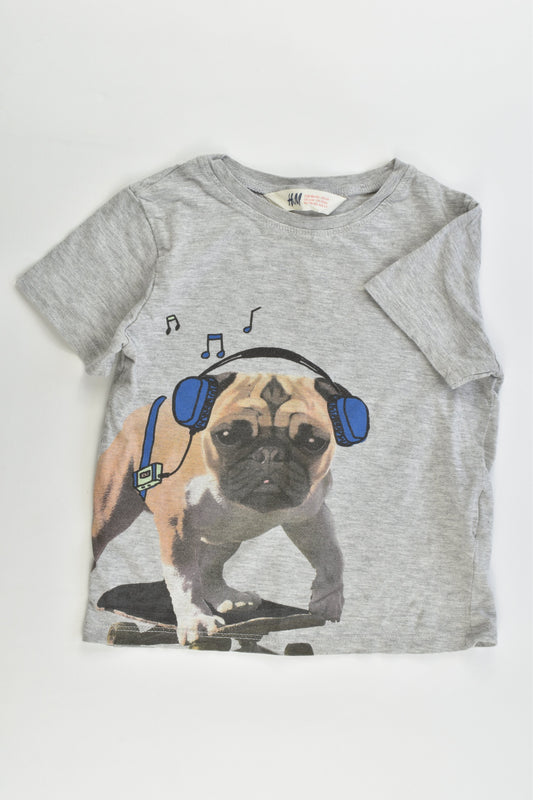 H&M Size 3-4 (98/104 cm) Pug T-shirt