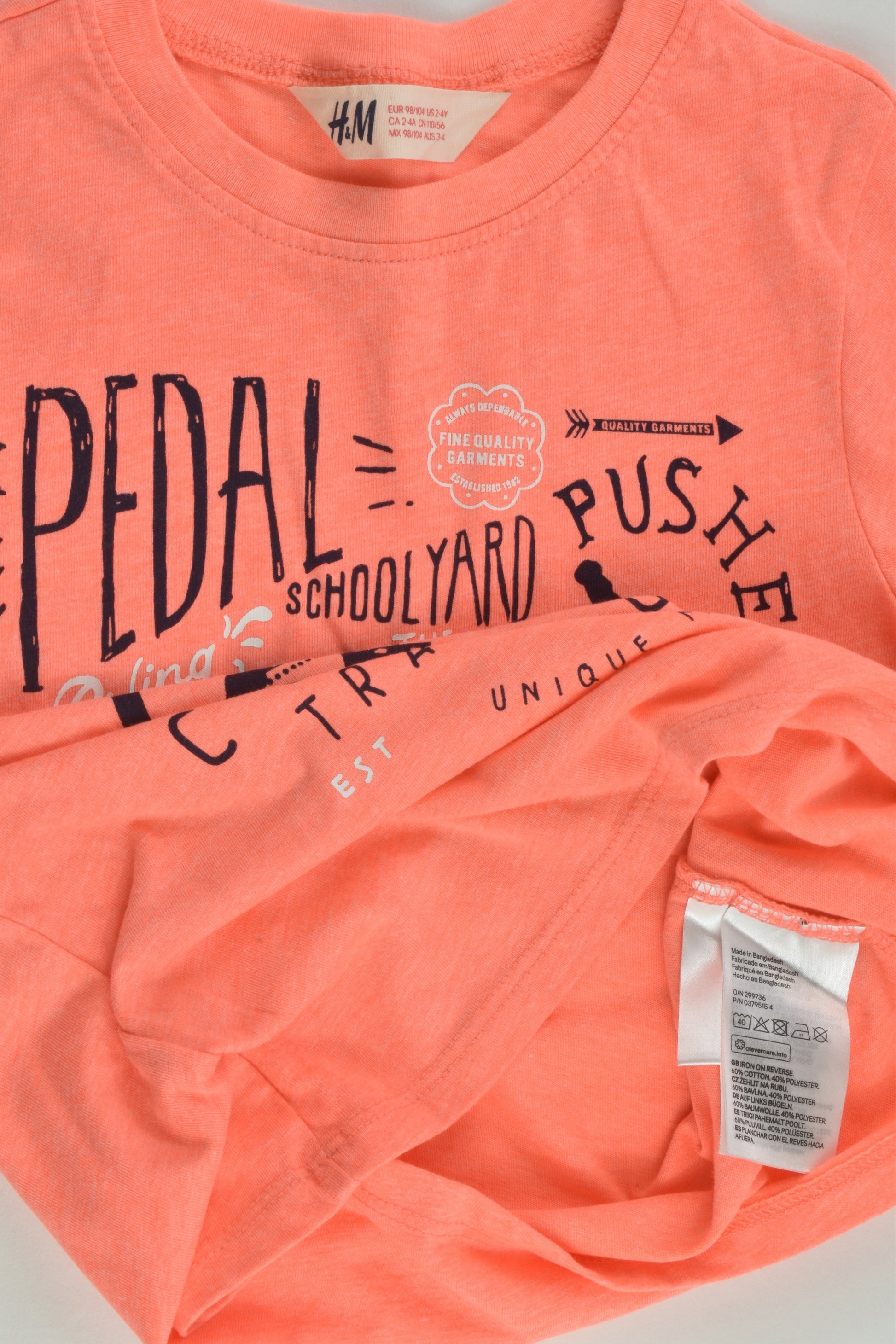 H&M Size 3-4 Bike T-shirt