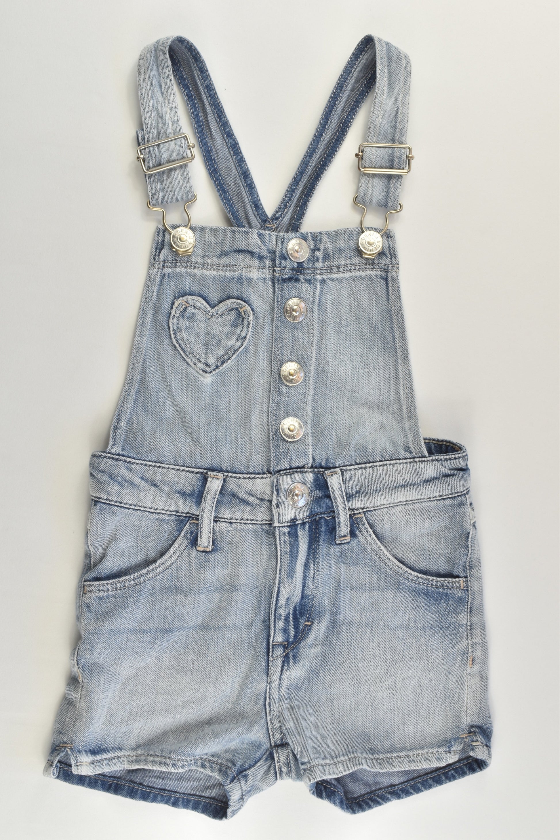 H&M Size 3 (98 cm) Denim Short Overalls