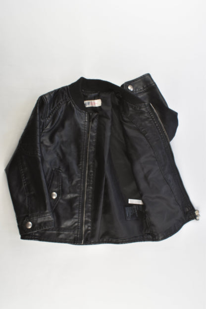 H&M Size 3 (98 cm) Leather-like Lined Jacket