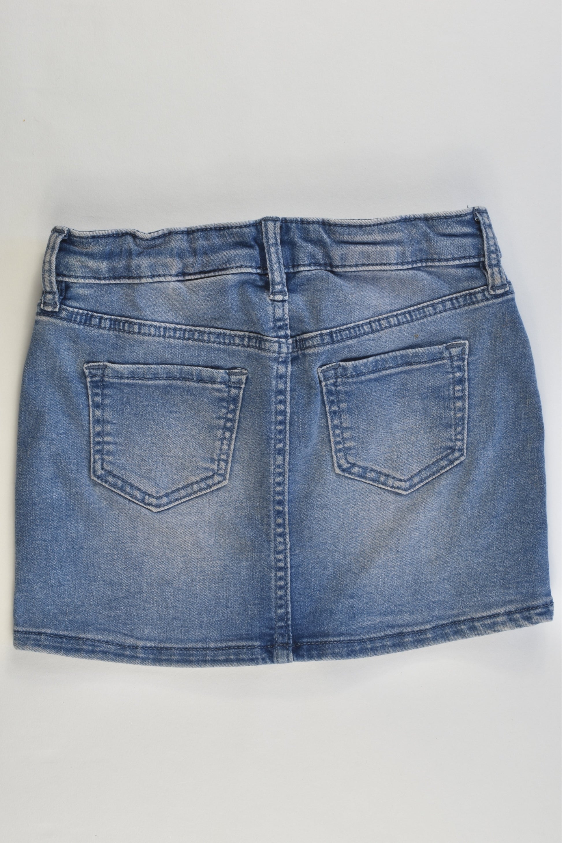 H&M Size 3 (98 cm) Stars Stretchy Denim Skirt