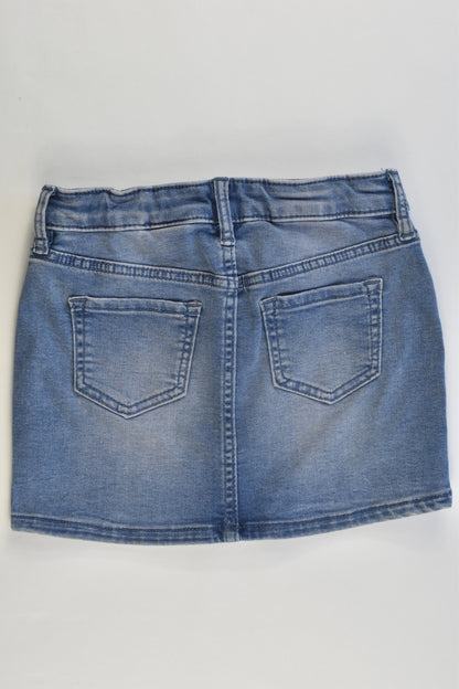 H&M Size 3 (98 cm) Stars Stretchy Denim Skirt