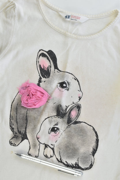 H&M Size 4-6 Two Bunnies Top