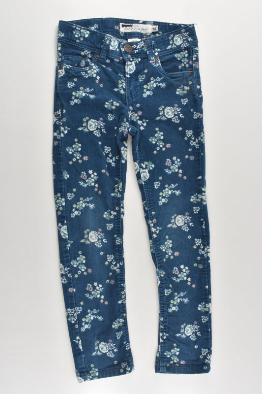 H&M Size 5 (110 cm) Stretchy Skinny Floral Cord Pants