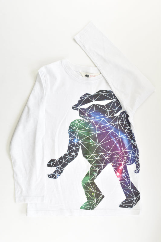 H&M Size 5-6 (110-116 cm) Space Robot Top
